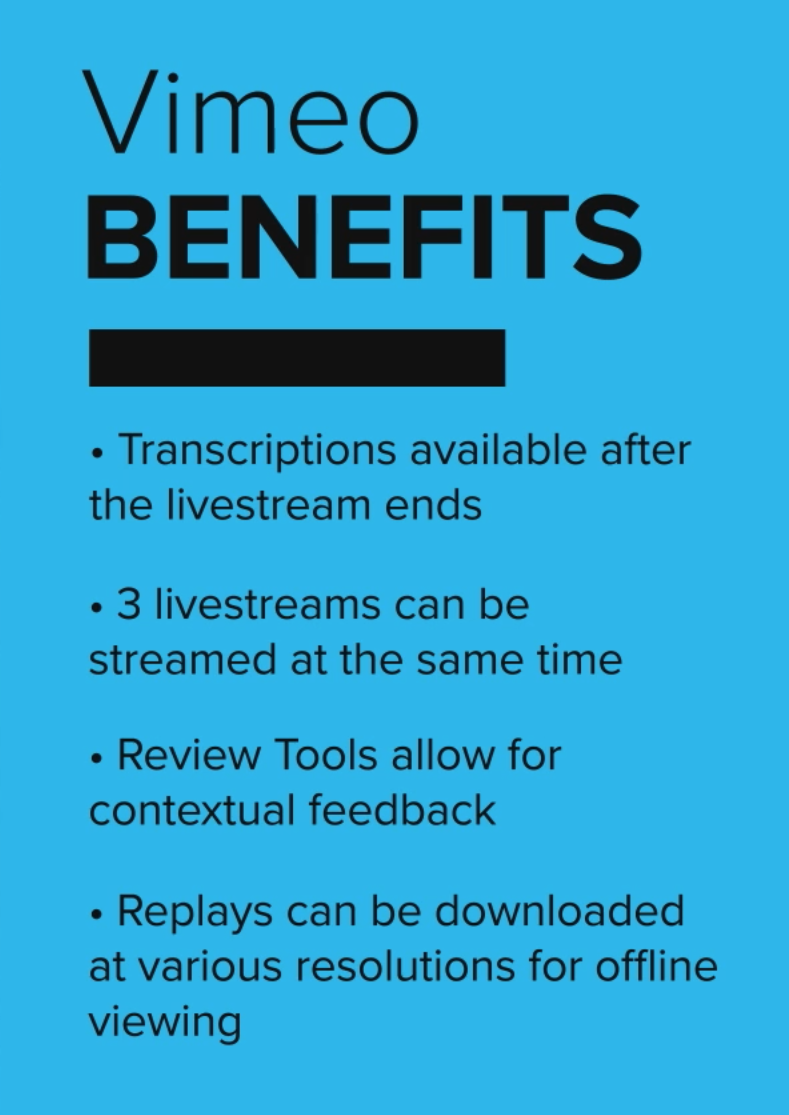 Vimeo Enterprise benefits